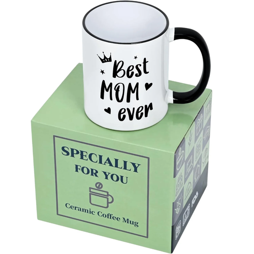 Best Mom Ever Ceramic Coffee Mug Mother'S Day Gifts 11 Fl Oz White FREE SHIPPING - Picture 4 of 12