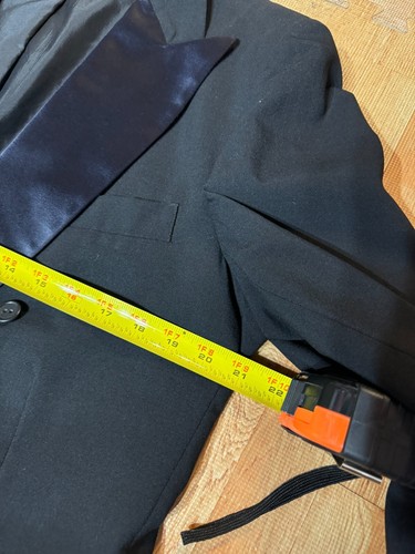 VTG MEN'S LONG VALLEY FORMAL TUXEDO COAT JACKET - Picture 21 of 24