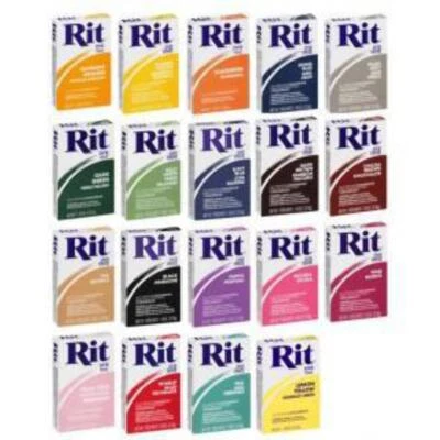 RIT All Purpose Fabric Clothes Dye Powder (31.9g) - All 21 Colours Available - image 1 of 4