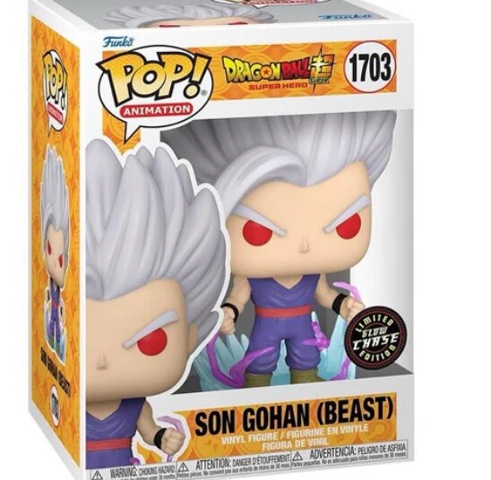 funko POP 1703 孫悟飯（ビースト）　蓄光チェイス版 Dragon Ball Super: Super Hero Son Gohan (Beast) CHASE IN