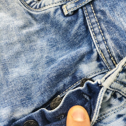 Cipo & Baxx Jeans Mens W31 L34 Straight Distressed Blue Faded Button Fly Regular - Picture 6 of 15