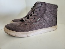 Fila Women's 5.5 Smokescreen Gray High Top Sneakers Casual Lace Up Shoes