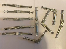 123026 x 10 IKEA Articulated Cam Lock Bolt Bend Fold New