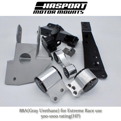 JackspaniaRacing EF Dual Height K-Series Swap Motor Mount Kit – 88-91 Civic CRX – 70A Polyurethane - View #6