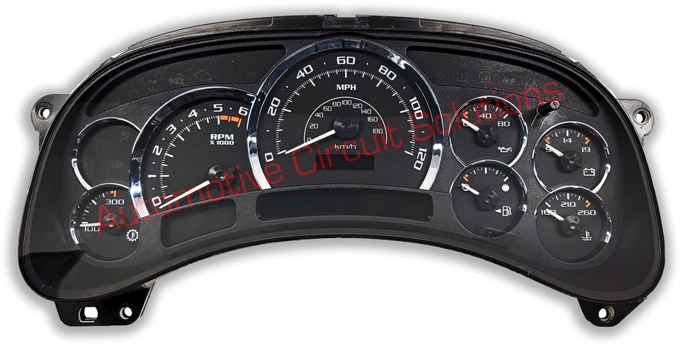 03-06 Cadillac Escalade ESV Cuadro de instrumentos + LED *SERVICIO DE REPARACIÓN COMPLETO* Foto 3 de 3