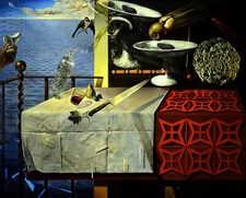 SALVADOR DALI Surrealism Poster or Rolled Canvas Print "LIVING STILL LIFE"
