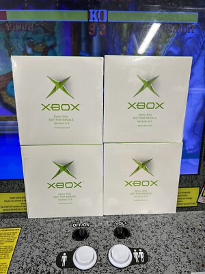 4 NFR Disc Lot: Original Xbox Demo Version 3.3 + 3.4 + 3.5 + 4.0 NEW SEALED