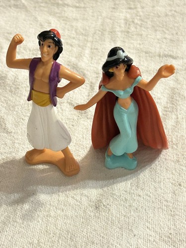 Aladdin & Jasmin McDonald’s Set Figur PVC Disney Cake Topper Spielzeug