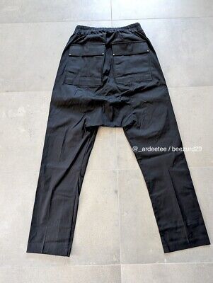 NWT* RICK OWENS CARGO DRAWSTRING DROP CROTCH LONG PANTS FW22 NWT* RICK OWENS CARGO DRAWSTRING DROP CROTCH LONG PANTS FW22