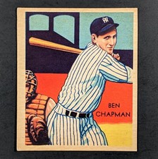 1934-1936 Diamond Stars #38 Ben Chapman New York Yankees