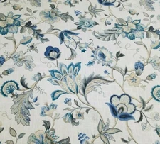 Marlette in Resist 54" Wide P Kaufmann 55% Linen / 45% Rayon Floral 