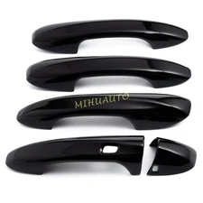 For Mercedes GLB GLC GLE Coupe EQC A B C E Class Glossy Black Door Handle Trims