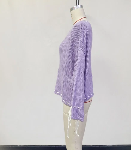 Schleife Pullover Pulli Langarm Oberteil für Damen - Bild 8 von 17
