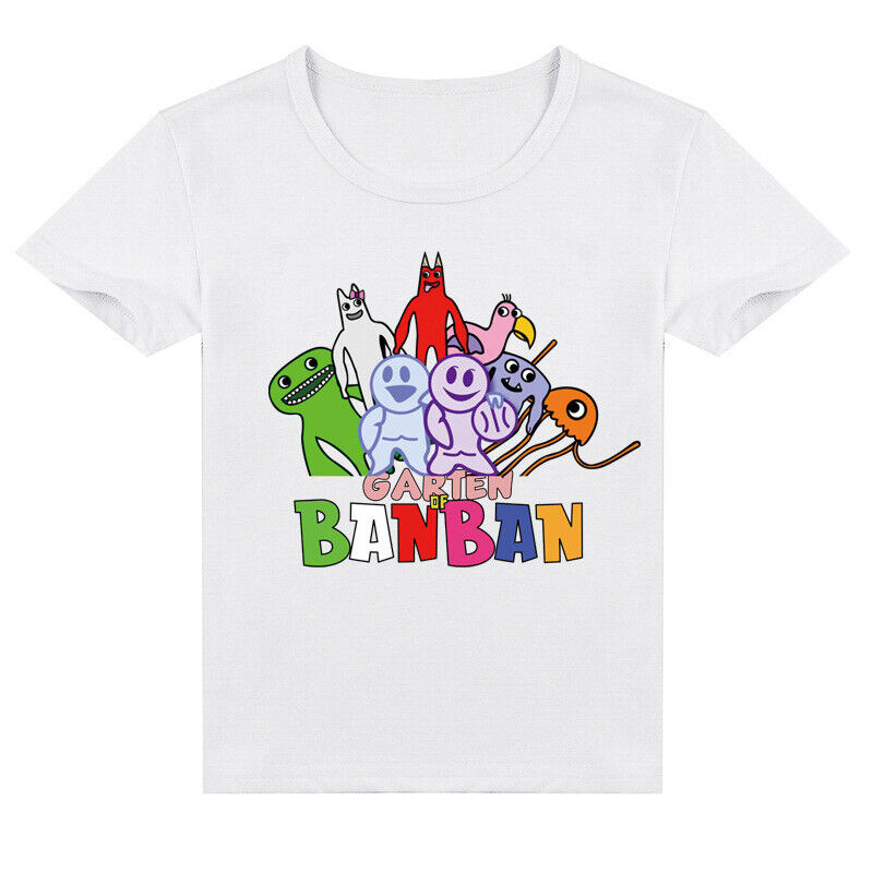 5-9 Years Kids Boys Girls Garden Of Banban T-shirts Printed