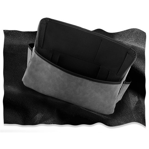 Car Net Pocket Handbag Holder Between Seat Storage Organiser PU Leather Bag AU - Picture 5 of 10