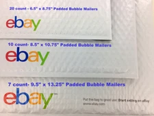 Ebay Brand Shipping Supplies Assorted 37 Padded Bubble Mailer Envelope Kit Lot
