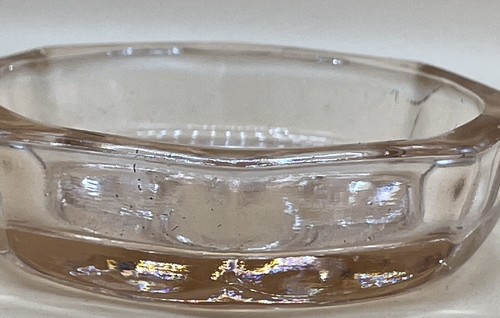 Pink Depression Glass Dish Vintage Vanity Trinket Bowl Candy Tray VGC Sale - Bild 3 von 8