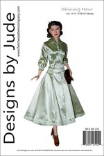 Shining Hour Claire Dress Pattern for 16.5" RTB101 Body Dolls Grace Tonner
