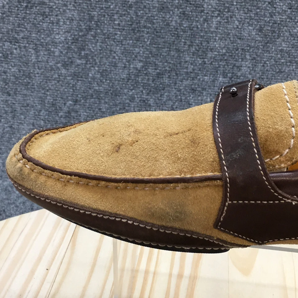 Bacco Bucci Zapatos Para Hombres 10 M Torrado Mocasines Marrón Sin Cordones Informales Cómodos Parte Superior Baja Foto 4 de 4