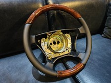 Mercedes-benz Steering Wheel Wood New Leather W124-93-95 W140 W210 W202 R129