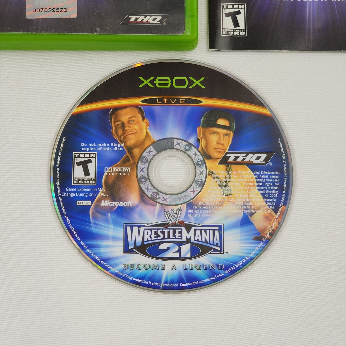 WWE WrestleMania 21 (Microsoft Xbox, 2005) Complete VG Wrestling