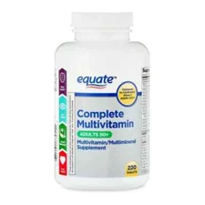 Equate Complete Multivitamin/Multimineral Supplement Tablets, Adults 50+ 220 Ct