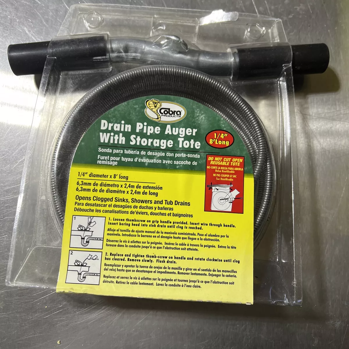 Cobra 25 L Drain Pipe Auger Max Warehouse