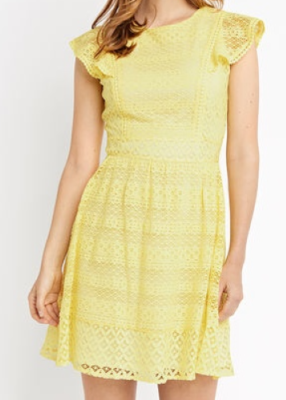 Oasis Yellow Lace Dress Size XS rrp 48 DH014 BB 06 | eBay UK