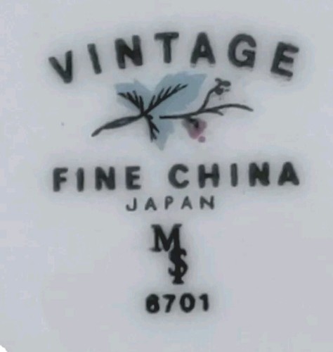 Vintage Fine China of Japan #6701 Pattern Grapevine CUP & SAUCER Replacement - Picture 11 of 11