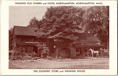 Wiggins R15 Wiggins Old Tavern and Hotel Northampton MA Weaving House Vintage ...