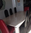 Custom Solid Granite Slab Dining Room Table — photo 4