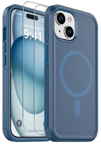 rumlick Magnetic for iPhone 15 Case Compatible with Magsafe 10 FT Military Gr...