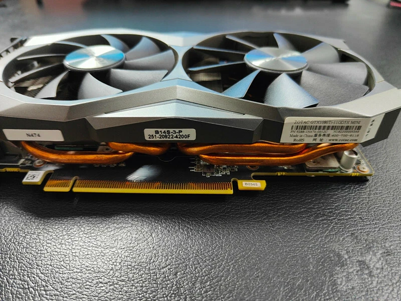ZOTAC GeForce GTX1080Ti 11GB Mini GDDR5X Graphics Card Video Card DVI HDMI DP - Image 3 of 4