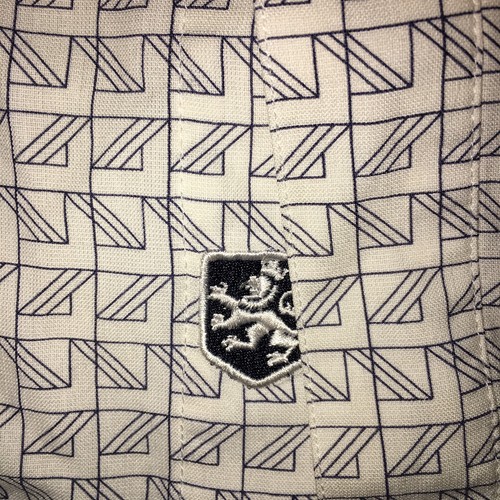 Nat Nast Luxury Originals Men's Button Shirt Geometric Pattern Silk Size XL ... - Picture 3 of 11