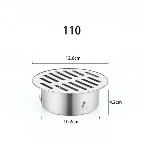 Stainless-Steel Round Floor Drain Cover Outdoor Balcony Anti Blocking Drainage - Picture 11 of 33