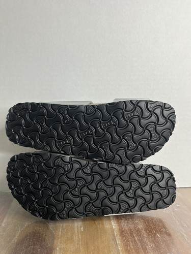 Birkenstock Papillio Double Strap Sandals Slides Size 37 6 Silver Metallic NWOB - Picture 7 of 8