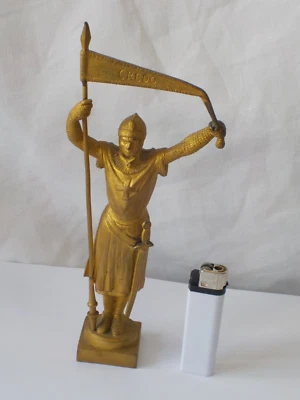 Credo chevalier en Bronze signé Ferrand - Photo 1/4