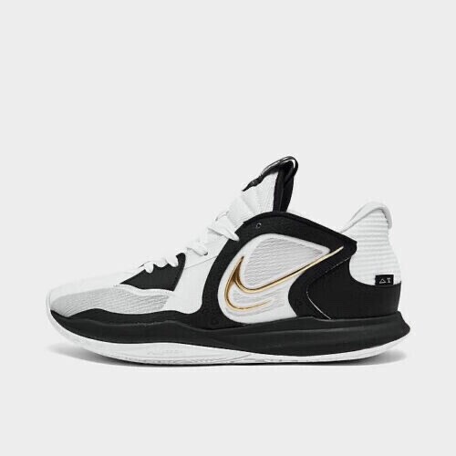 Nike Kyrie Low 5 Mens Size 11 Black White Gold Basketball Shoes