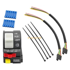 Left Handlebar Switch w/ Pigtail Harness Pulg Kit for Polaris Trail Blazer 250
