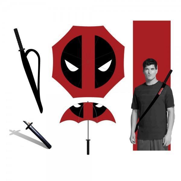 Marvel Deadpool Katana Umbrella By Bioworld For Sale Online Ebay