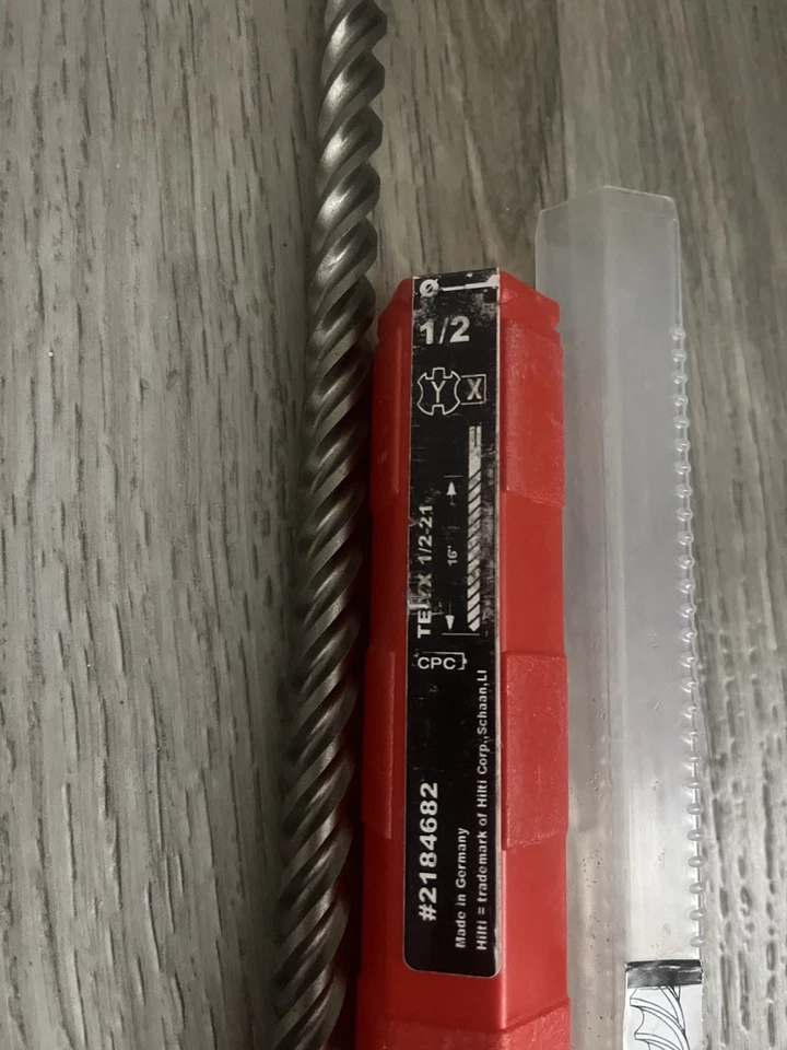 Hilti TE-YX SDS-Max Hammer Drill Bit Lot 3/4” & 1/2” x 21” #2165900 #2184682 - Image 4 of 4