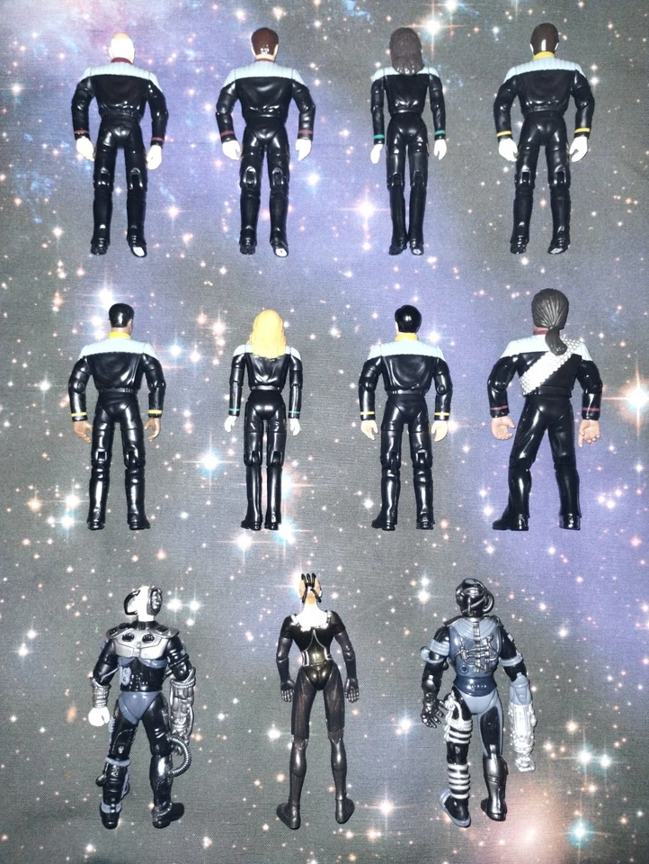 ¡Lote de figuras de acción exclusivas Playmates STAR TREK Target + LaForge y Barclay)! Foto 2 de 4