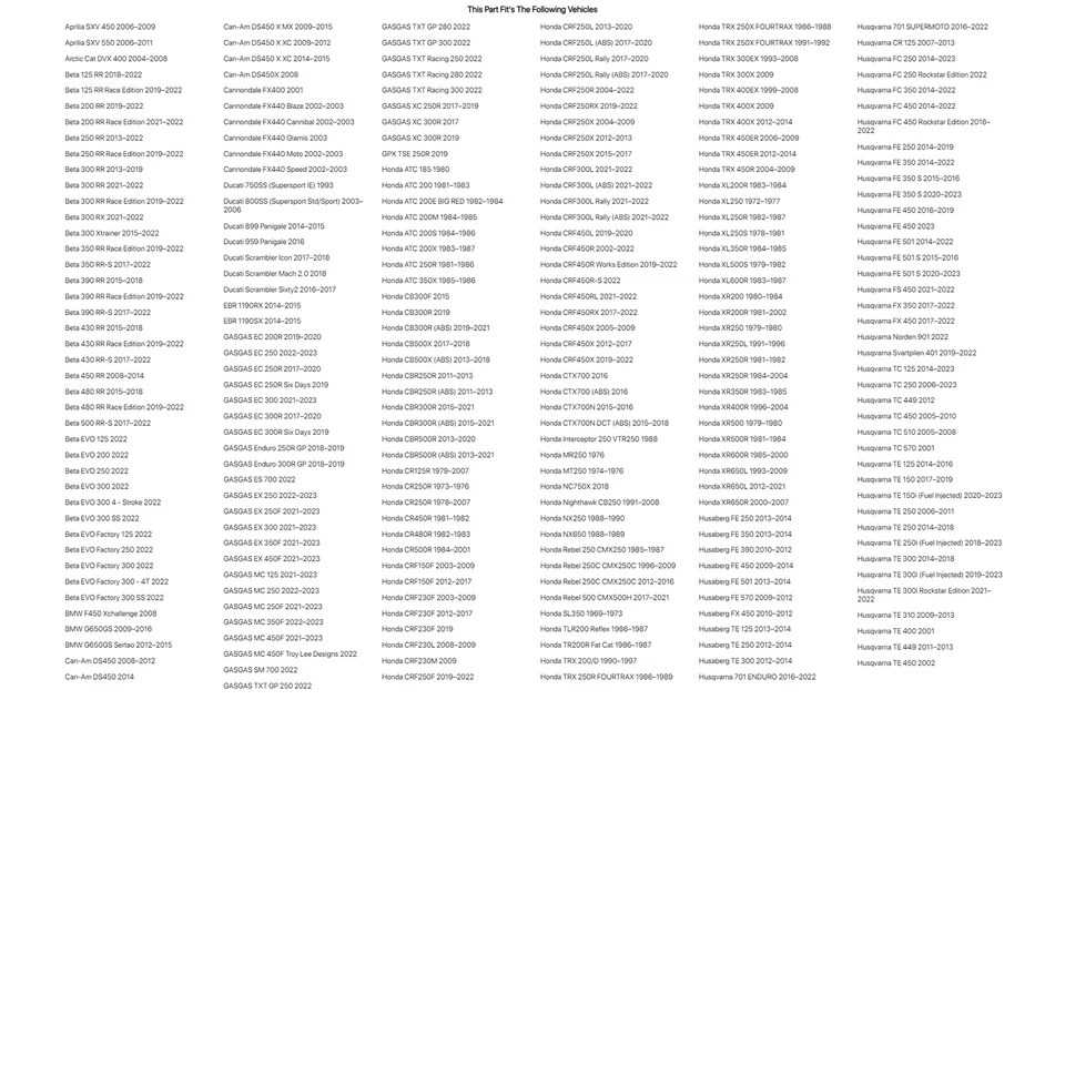 RK 520EXW Gold XW-RING Chain Clip Style Master Link Para YAMAHA YZ490 1982-1990 - Imagem 3 de 3