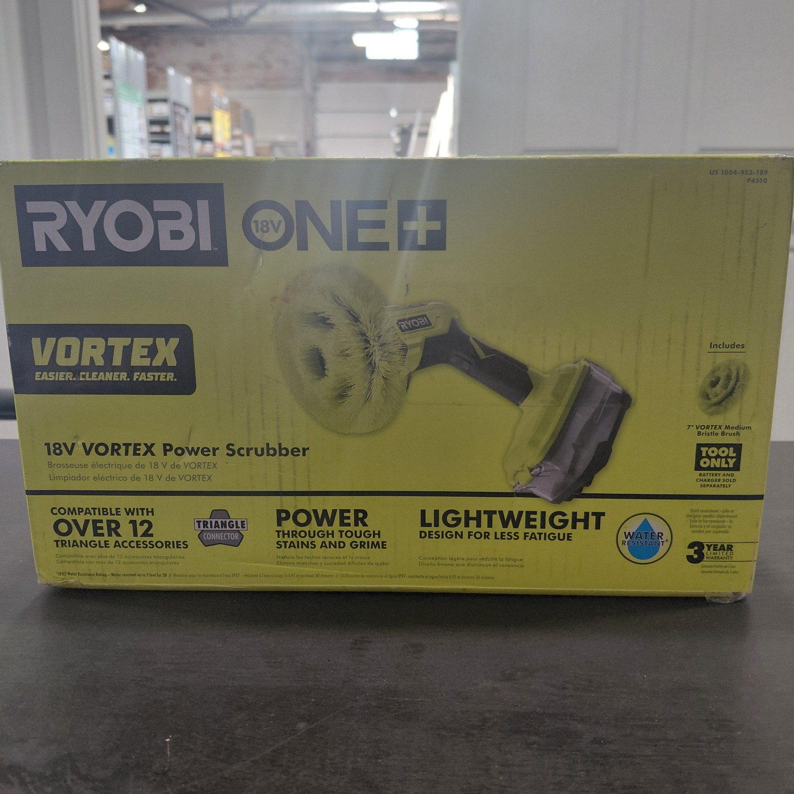 Ryobi P4510 18V Cordless Power Scrubber With Brush. Tool Only