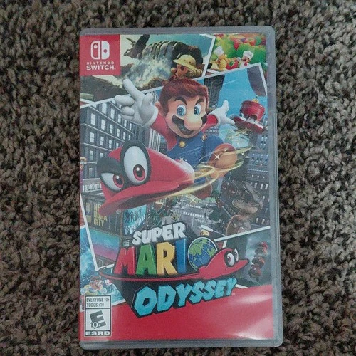Super Mario Odyssey Nintendo Switch Game Cartridge w/ Case