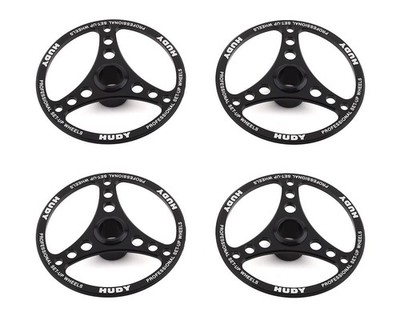 Hudy 1/8 On-Road Aluminium Set-Up Wheel (4) [HUD108070]
