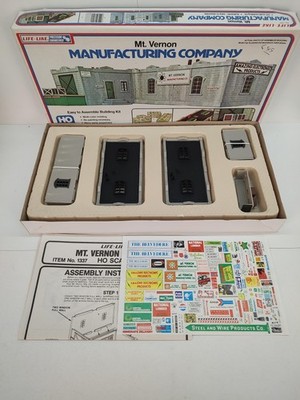 Life-Like Mt. Vernon Manufacturing Company HO Scale Building Kit No. 1337 Model