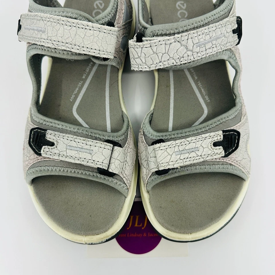 Sandalias de exterior ECCO para mujer Yucatán todoterreno flor de hielo nobuck talla 39 EU/8 EE. UU. Foto 4 de 4