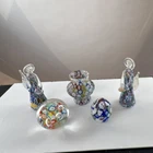Murano Millefiori Hand Blown Glass Angel Figurine Paperweight Multicolor Venice