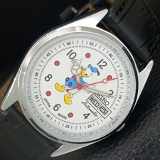 VINTAGE REFURBISHED SEIKO AUTOMATIC 6309A JAPAN MENS WHITE DIAL WATCH a443075-1